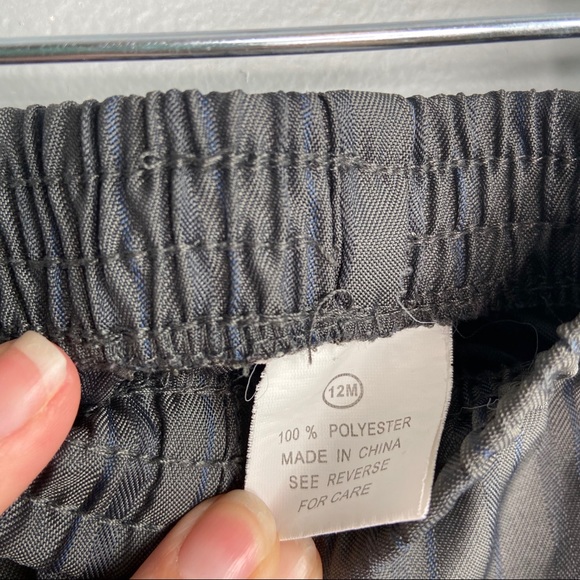3/$20✨ Boys gray pin striped dress pants Sz 12 M - Picture 3 of 5
